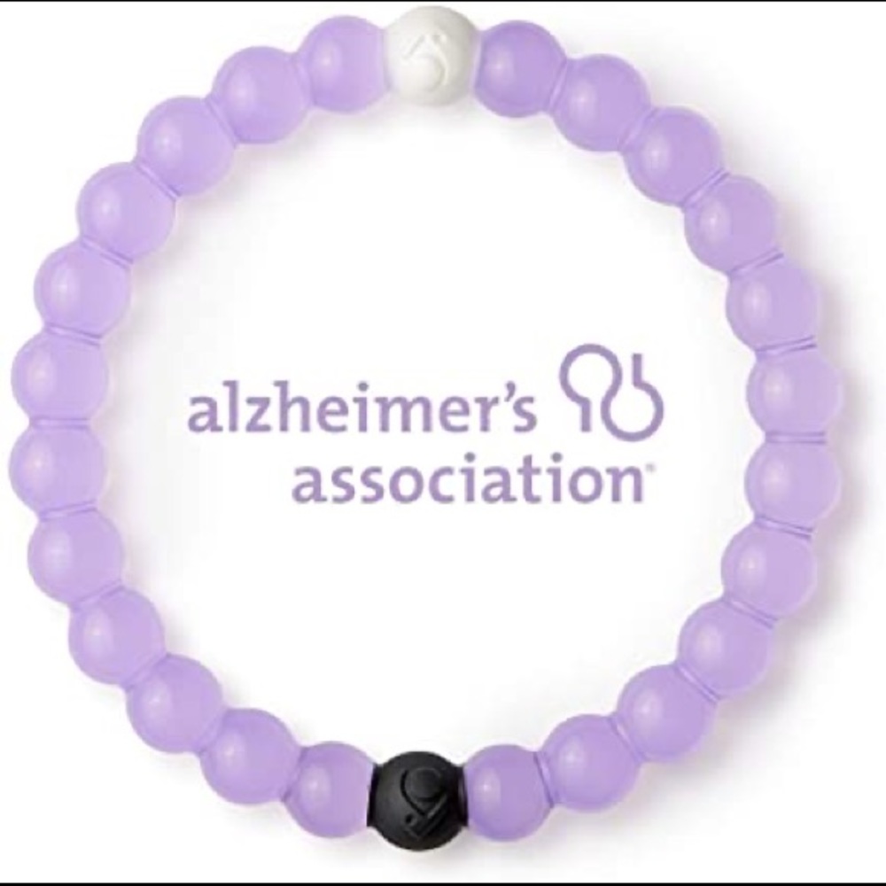 NWOT cleat purple Alzheimer’s lokai - medium